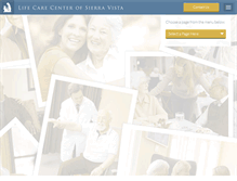Tablet Screenshot of lifecarecenterofsierravista.com